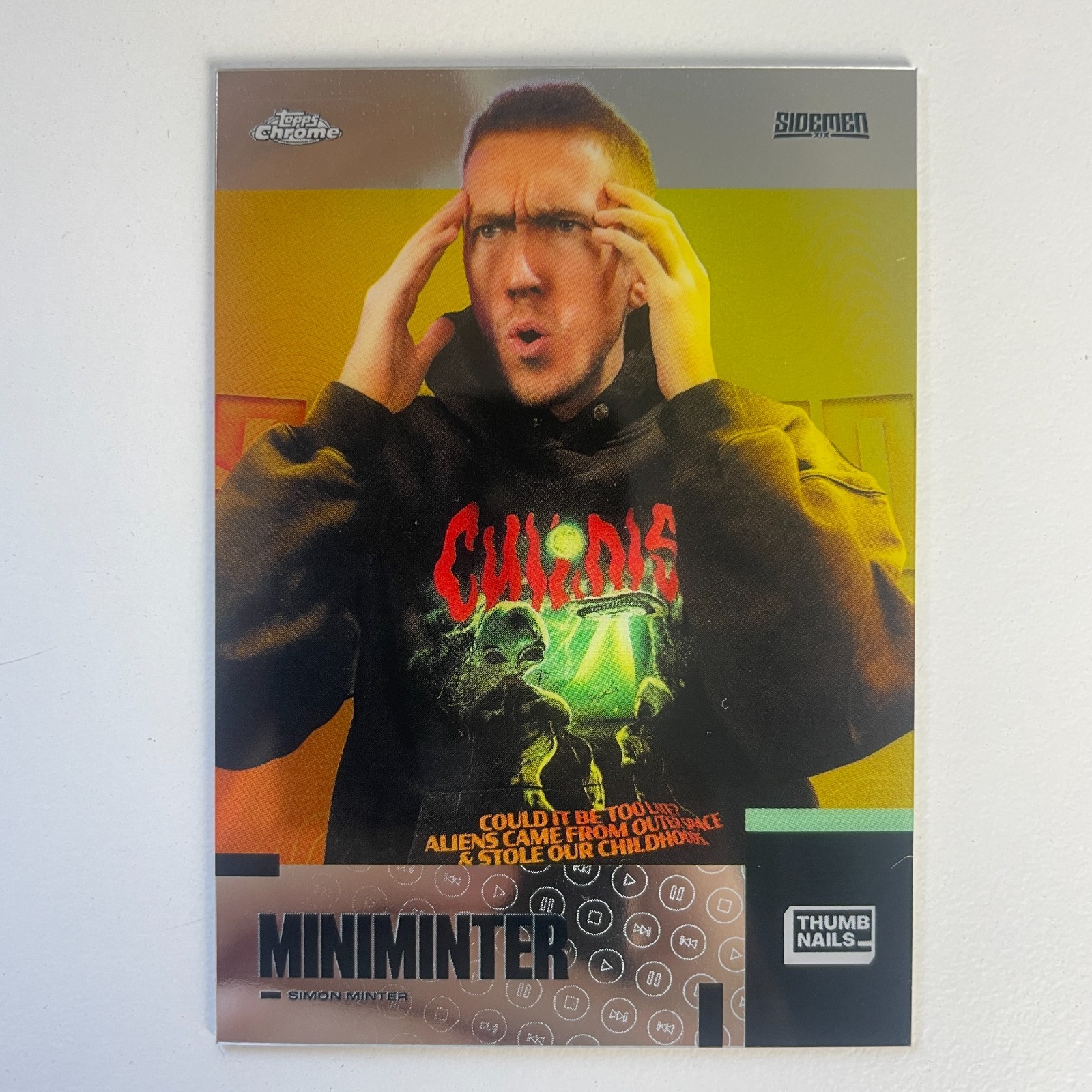 Miniminter 102 2023 Topps Chrome Sidemen Thumb Nails Trading Card