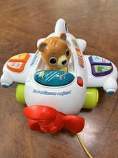 VTech Children  s Toy Soar and Discover Airplane W/LIGHTS  SOUNDS