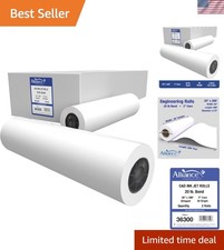Top Quality 36" x 300' Wide Format Paper Rolls - 20lb  2" Core  Recyclable
