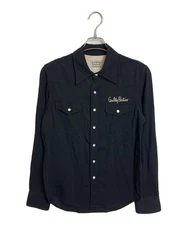 WACKO MARIA STRONGER THAN PARADISE Back Chain Stitch Shirt Size: S Black Men