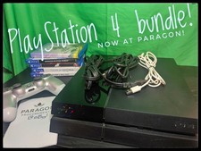 Sony Playstation 4 500GB Jet Black Console Light Wear, No Box, Used