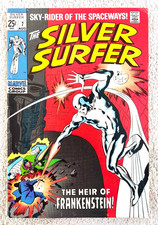 SILVER SURFER #7 VS FRANKENSTIEN  1969 STAN LEE JOHN BUSCEMA