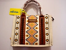 WRANGLER THE WESTERN ORIGINAL WG2202-8120SCF 11"X9"X4" CREAM/BROWN