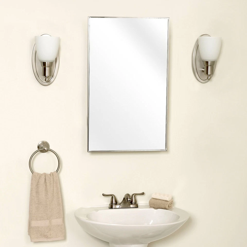 Zenith Products 105, Stainless Steel Framed Medicine Cabinet, 16 in x 26 in - Image 2 of 3
