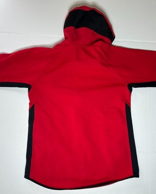 Nike Dri Fit Swiss Bulldogs Full Zip Hoodie Red Athletic Jacket Mens Medium