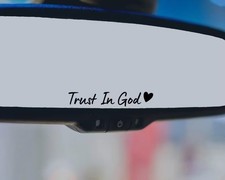 1x Black Trust In God Car Side Rear View Mirror Auto Decal Truck Window Sticker 1x Black Trust In God Car Side Rear View Mirror Auto Decal Truck Window Sticker