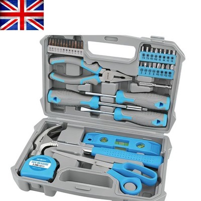 Essential 42-teiliges blaues Werkzeugset - Mehrzweck-Kit zum Selbermachen für Reparaturen & Wartung