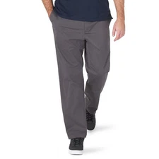 Lee Mens Gray Extreme Comfort MVP Straight Leg Pants Stretch Size 42X32 NWT