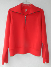 SPANX  Air Essentials Half-Zip Activewear Top SPANX RED Size Size Medium M