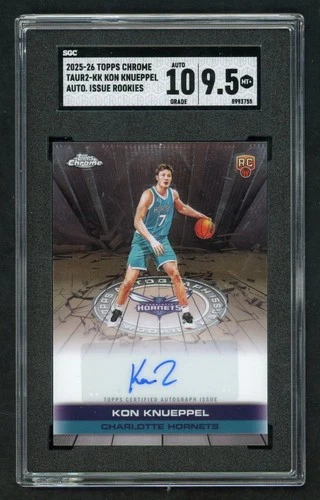 2025 Topps Chrome Kon Knueppel Refractors (RAW)