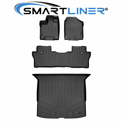 SMARTLINER Floor Mats Cargo Trunk Liner Set 2019-2025 Passport (Behind 2nd Row)