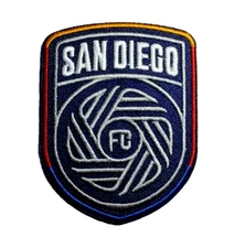 San Diego FC Football Soccer Logo Embroidered 3in Iron / Sew-On Patch