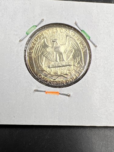 1964 P Washington 25c Silver Quarter Coin Neat Toning CH BU UNC SKU#AB - Picture 9 of 9
