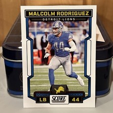 2023 Score Malcolm Rodriguez 88 Detroit Lions Football Card 1L￼