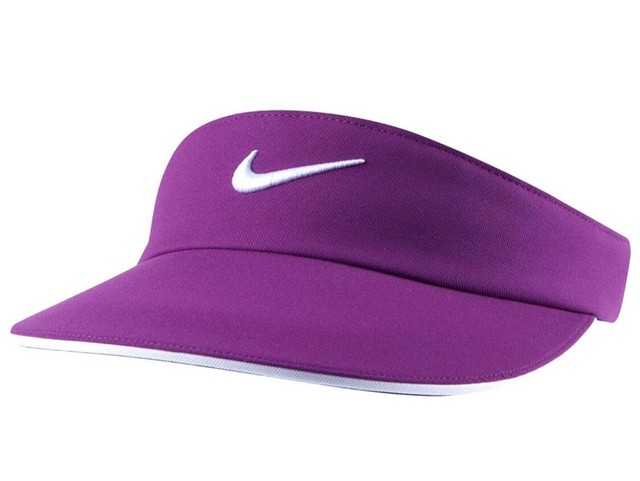 purple nike visor