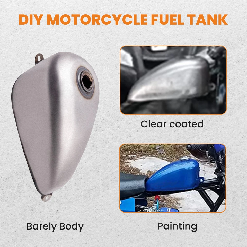 Brand New 1.5 Gallon Gas Tank Direct Mount for Harley Sportster Ironhead Bobber Foto 3 de 4