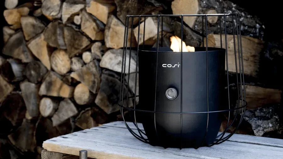 Pacific Lifestyle Cosiscoop Basket Fire Lantern Outdoor Black 18-514-BK - Image 3 of 4