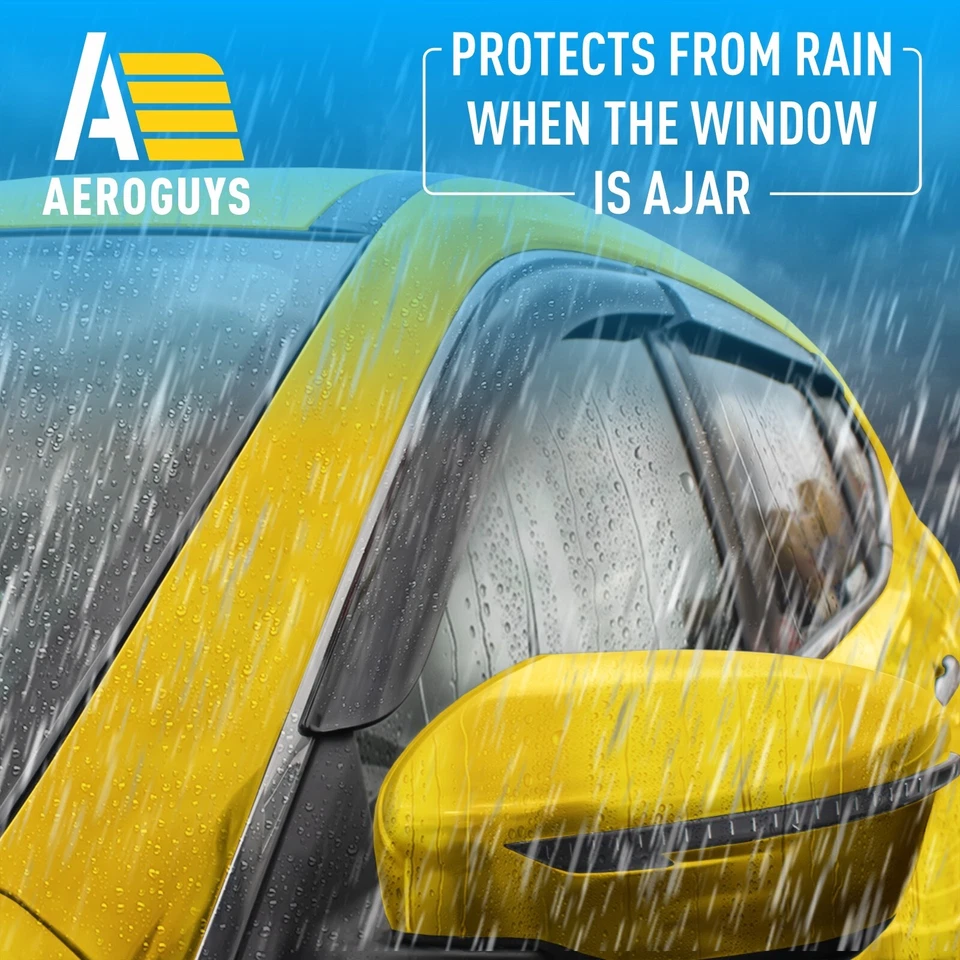 Rain Guards Vent Visors Shade for 2014-2020 Nissan Rogue - Image 3 of 4