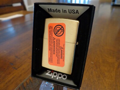 MORSE CODE SOS BRUSH BRASS ZIPPO LIGHTER MINT IN BOX EXCLUSIVE EDC 