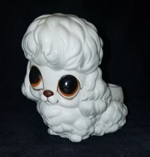 Lefton BIG EYE LAMB PLANTER H1422 Excellent Condition with Sticker Japan