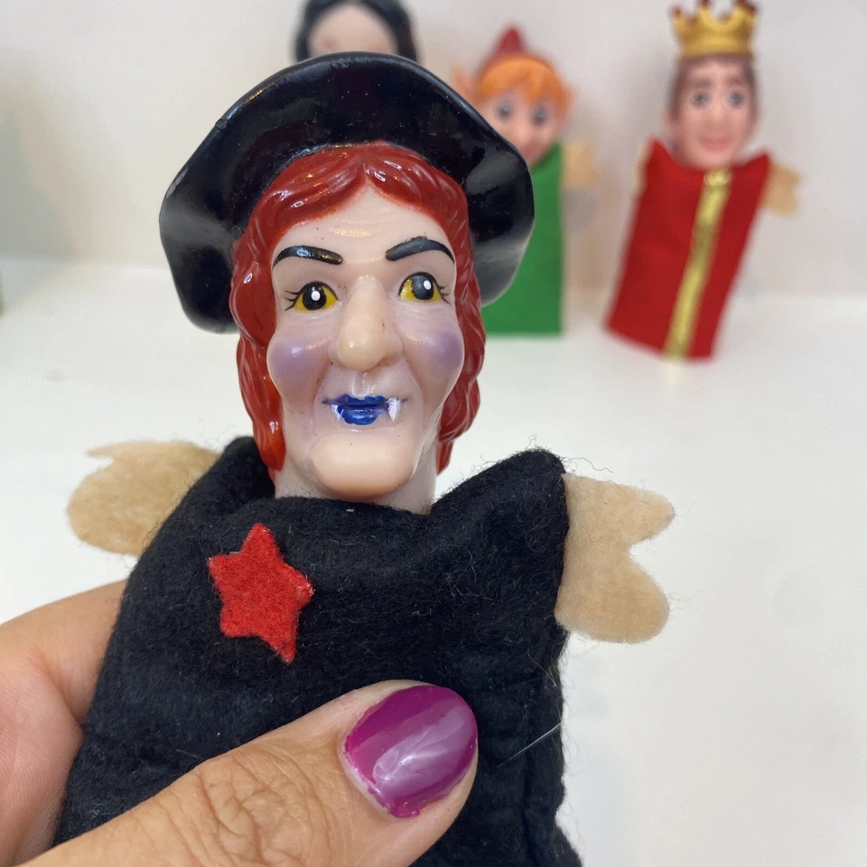 5 títeres de mano blancos como la nieve Disney vintage Foto 3 de 4