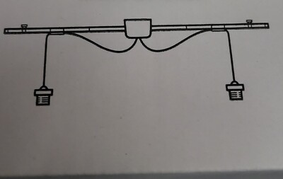 Ikea Hemma Double Cord Set With Rail, White 53.5 x 5 ' 11