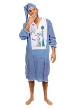 Schlafwandler Kostüm - Gr. 50 - 60 - Nachthemd mit Mütze in Blau