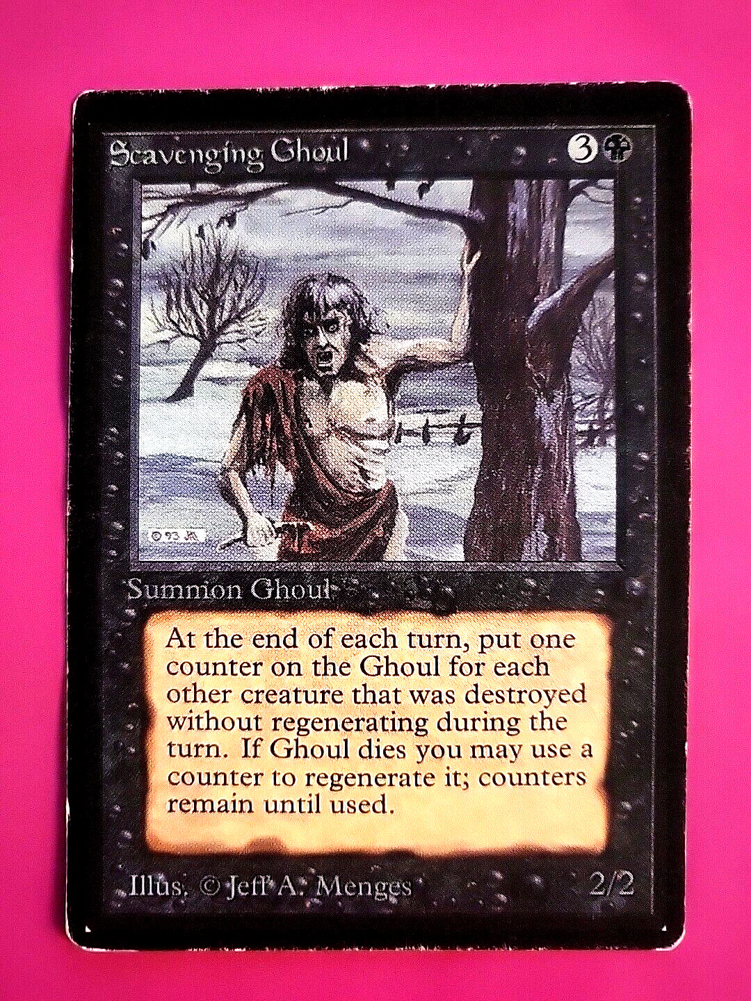 MTG 20A - SCAVENGING GHOUL - BETA #127 - MP / VERY GOOD - MAGIC THE GATHERING