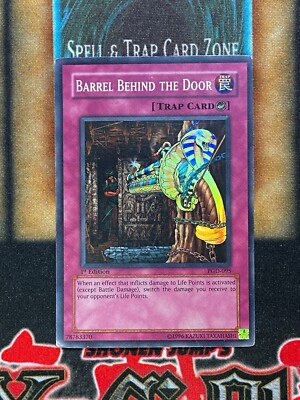 Yugioh Barrel Behind The Door PGD-095 Super Rare 1st Ed MP | eBay