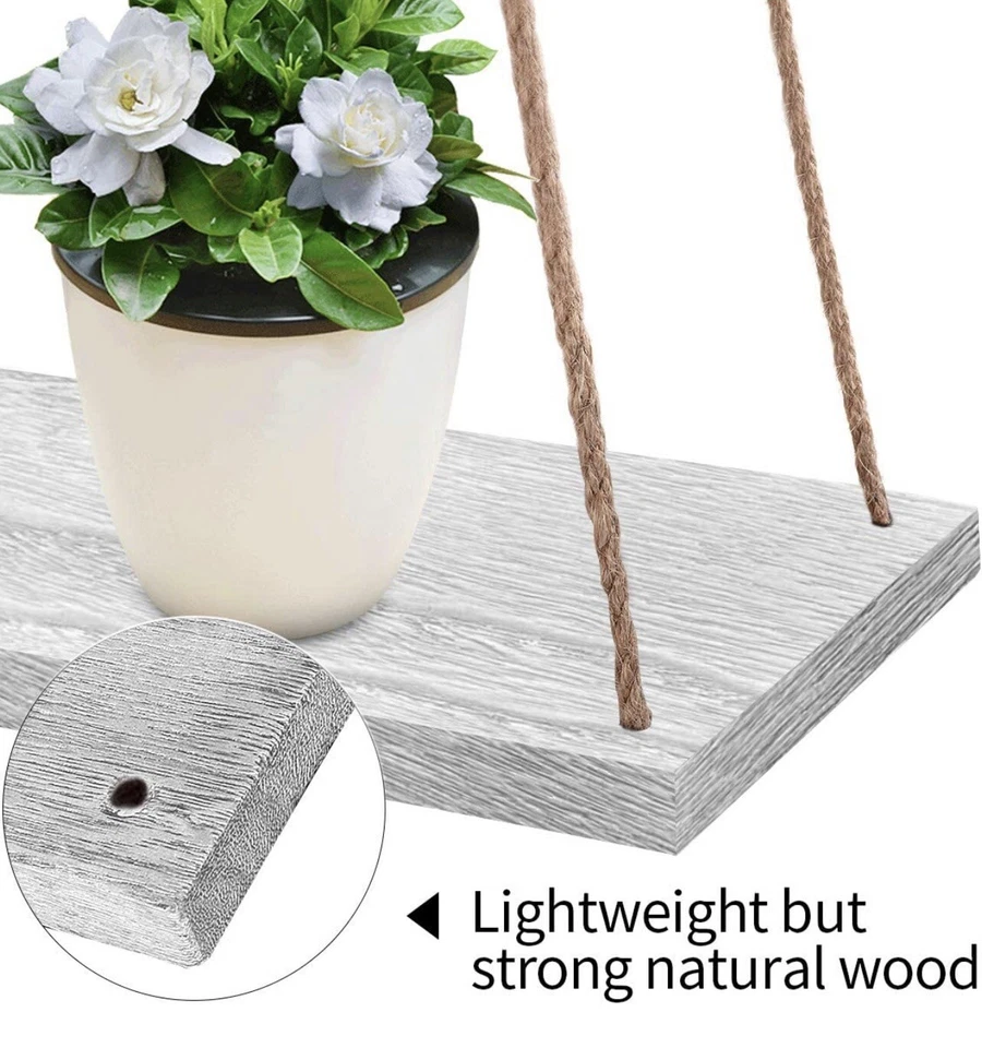 Hoofway Hanging Shelves 3 PCS White - Image 4 of 4