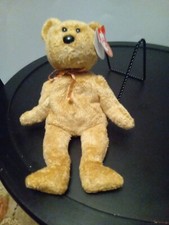 Vintage Ty Beanie Babies "Cashew" Bear  April 22, 2000  8"