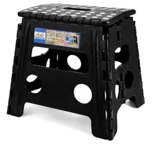 Foldable Step Stool Small Collapsible Folding Durable Fold Up Heavy Duty No Slip