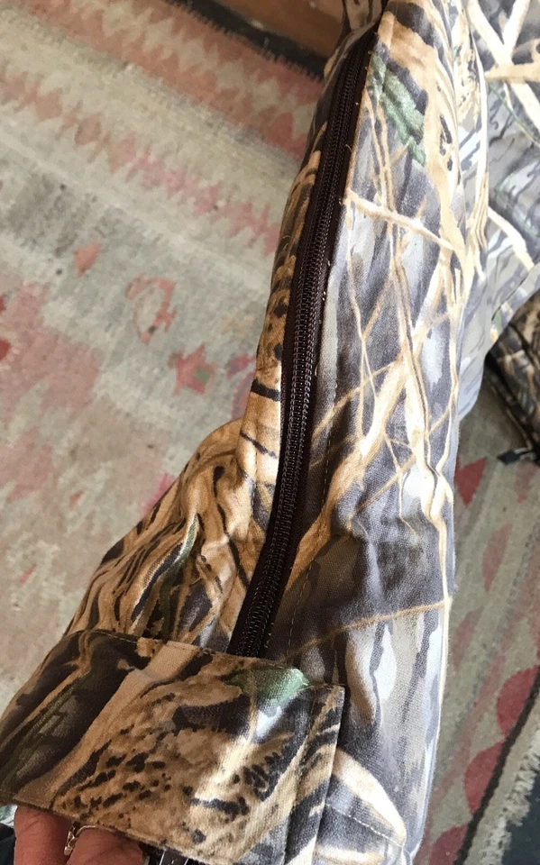 Remington camouflage insulated BiB Overalls Mens Lg NWT W/ Front & Leg Zipper - Image 4 of 4