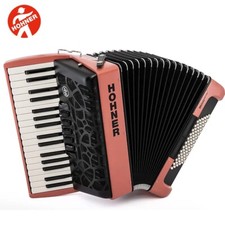 Hohner Bravo MyColor Chromatic 72 Bass Piano Accordion Venitian Red BR72-VR