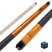 Pool Cue, House Bar Pool Sticks for Adults, 58" 2-Piece Hardwood Billiard Tab...