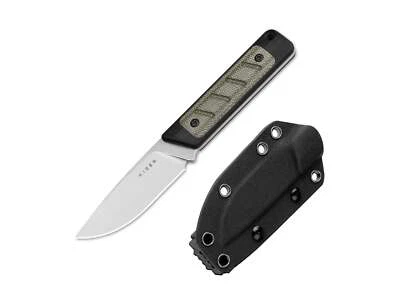 Kizer Smolt 14C28N Black G10 Green Micarta Messer Feststehend Outdoor ✔️ 02KI062