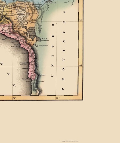 Historic Map - Peru - Lucas 1823 - 23 x 27.24 - Vintage Wall Art - 第 3/20 張圖片