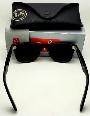 New Ray-Ban Sunglasses RB4340 601 50-22 WAYFARER Black Frames Grey