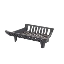 Liberty Foundry Fireplace Grate 17" W Cast Iron Heavy-Duty 2" Clearance Durable