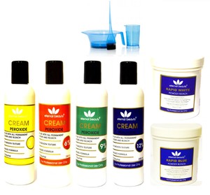 Eternal Beauty Cream Peroxide Rapid Blue White Powder Bleach Hair