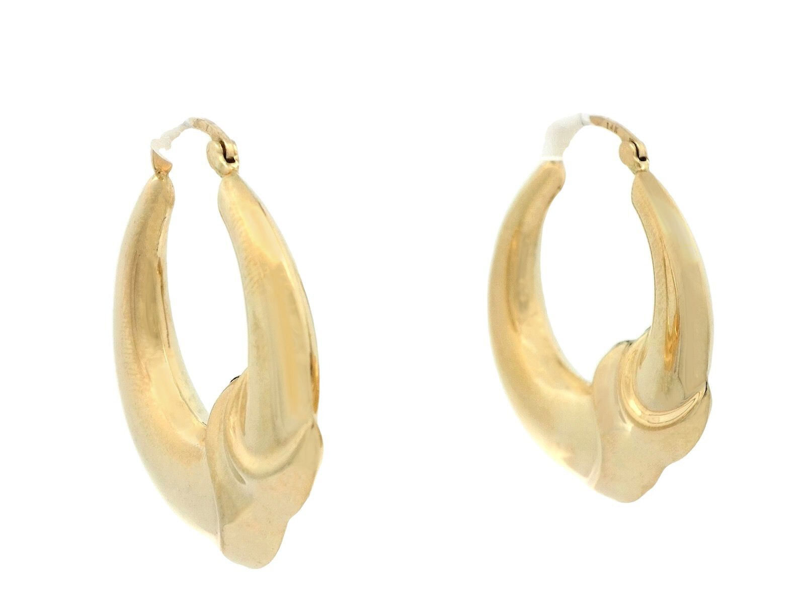 Hoop Earrings In 14K Yellow Gold