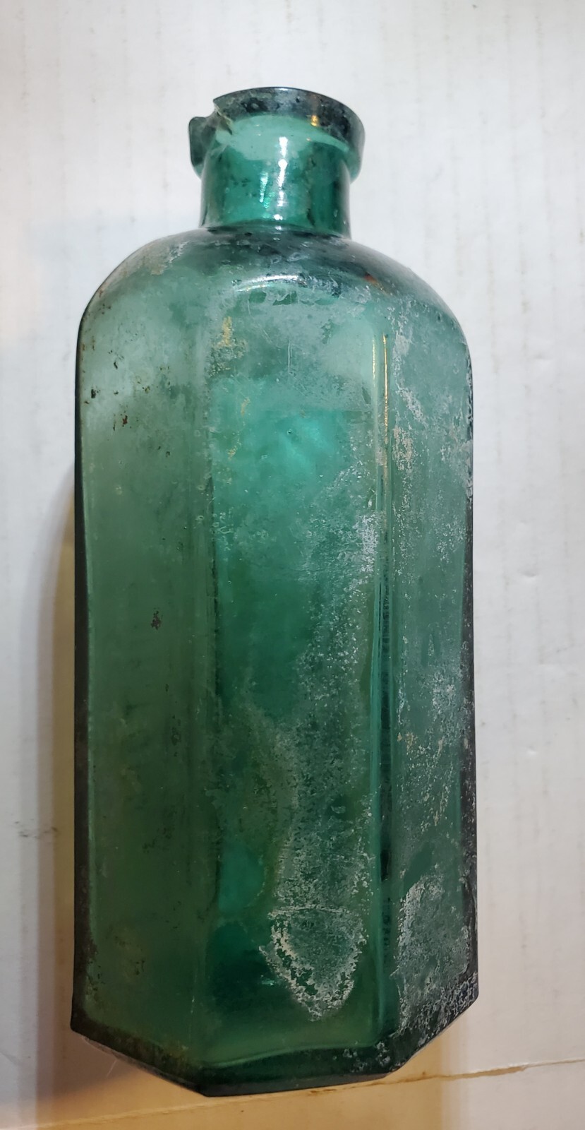 TEAL RUMFORD CHEMICAL WORKS 8 SIDED ANTIQUE EARLY BOTTLE Read Description 