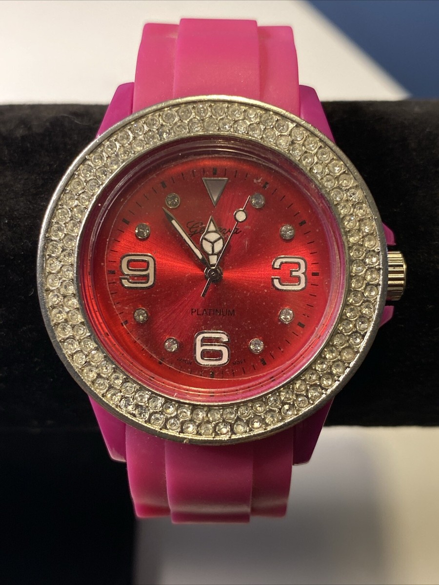 Working Unique and Stunning Geneva Platinum Watch with Brand New Battery! Geneva Platinum Silver Tone Women main image 2