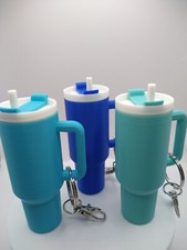 Mini Stanley Tumbler Inspired Keychains Hidden Storage Great Gifts Many Colors