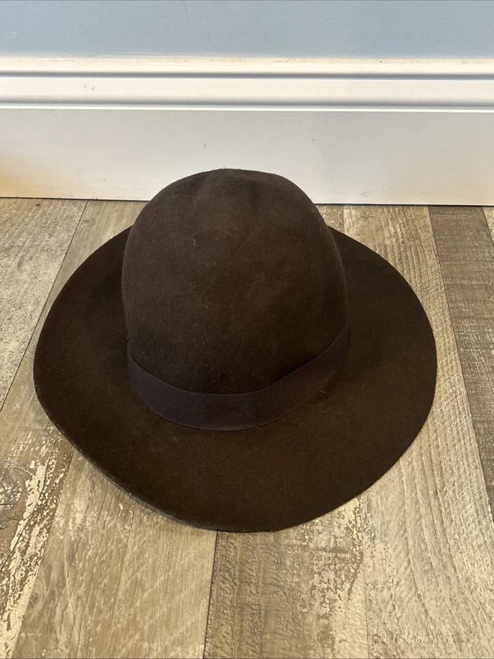 SOMBRERO FEDORA INDIANA JONES DISFRAZ DE RUBÍ PELÍCULA LUCAS RARO S 11 GORRA MARRÓN Foto 3 de 4