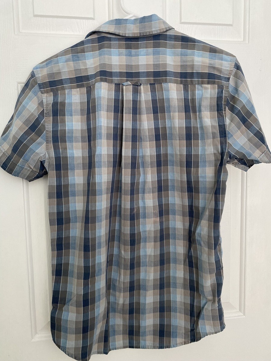 Penguin Munsingwear Button Down Heritage Classic Fit Blue Plaid