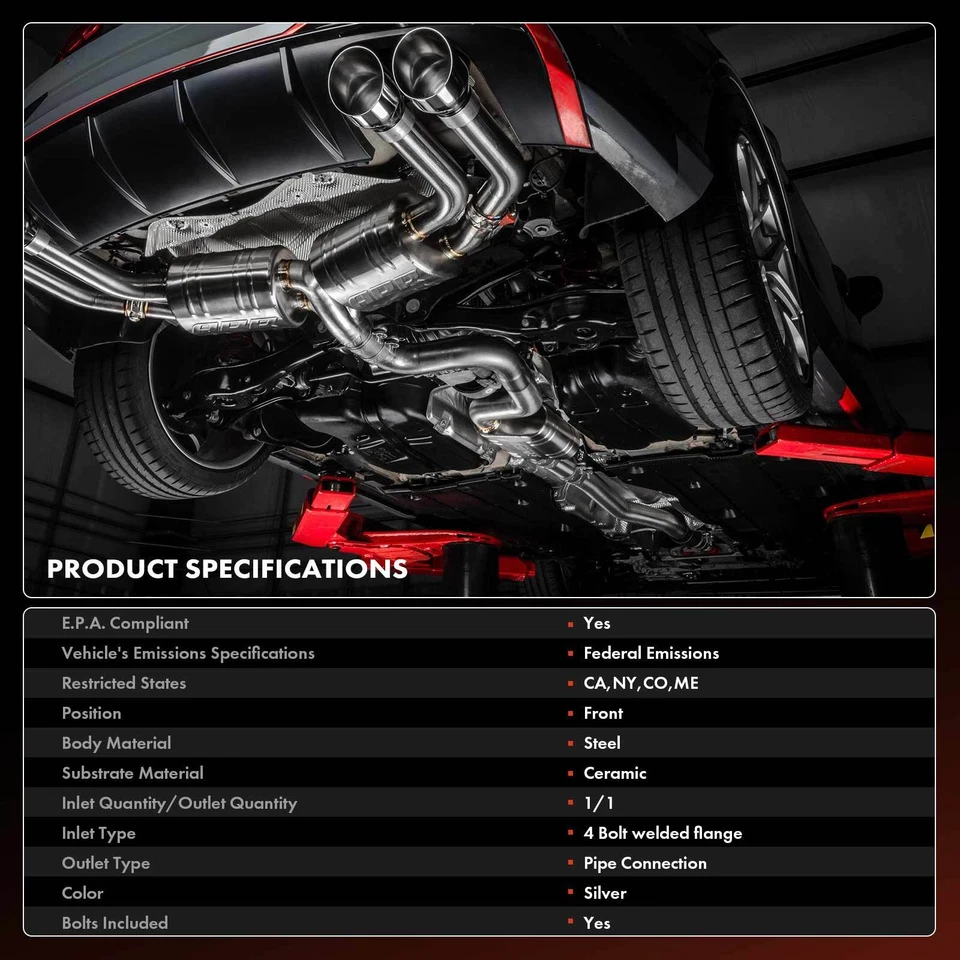 Convertidor catalítico delantero para Dodge Grand Caravan 01-07 Caravan Chrysler Voyager Foto 3 de 4