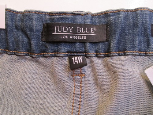 NWT JUDY BLUE Elastic Waist Jeans Vintage Straight Leg JB88749 Stretch Hi Rise - 第 9/23 張圖片
