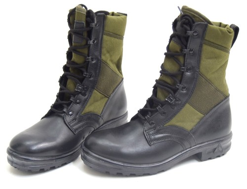 NEW German Army Black Leather Boots 