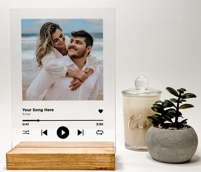 Personalized Picture Song Framed  Picture Plaque With Stand Home Decor Gift